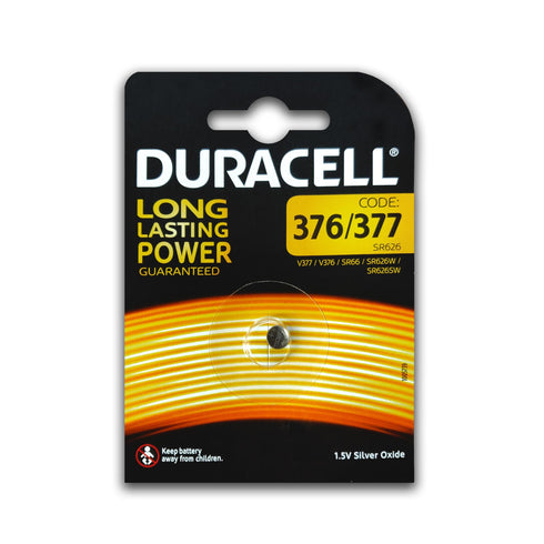 Duracell 377/376 Watch Batteries SR626SW Battery Silver Oxide 1.5V Coin Cell - TradeNRG UK