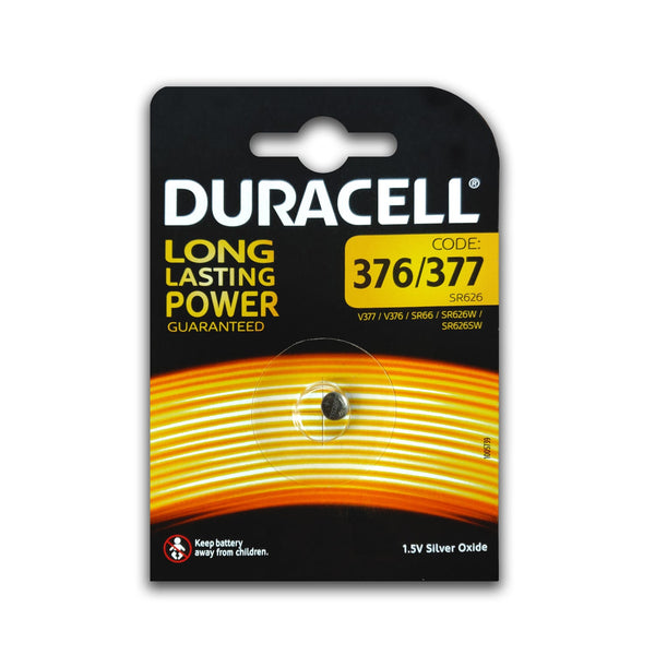 Duracell 377/376 Watch Batteries SR626SW Battery Silver Oxide 1.5V Coin Cell - TradeNRG UK