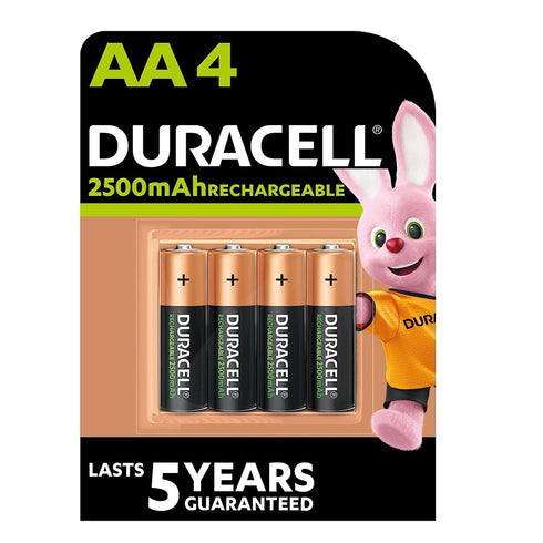 Duracell AA Rechargeable Batteries 1300mAh to 2500mAh all in 4 Packs - TradeNRG UK