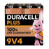 Duracell Plus Power 9V 6LR61 MN1604 PP3 Alkaline Batteries Smoke Alarm - TradeNRG UK