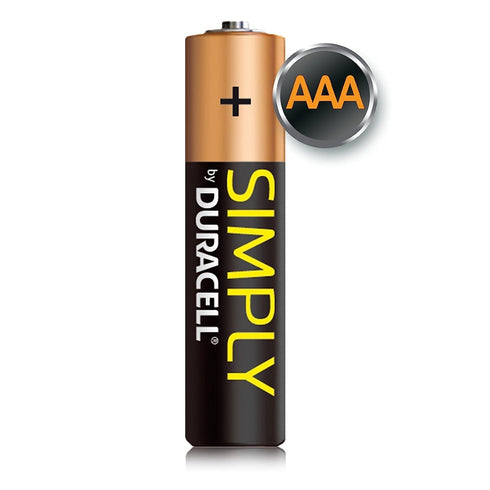 Duracell Simply AAA Batteries Alkaline 1.5V LR03 MN2400,Pack of 12 - TradeNRG UK
