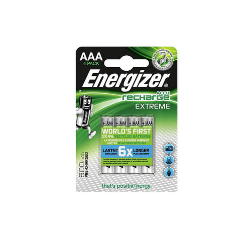 Energizer 800mAh AAA Extreme Battery Accu 1.2V Nimh Pre-Charged Batteries - TradeNRG UK