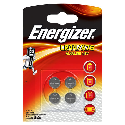 Energizer LR44 A76 Battery 1.5V Pack of 4 - TradeNRG UK