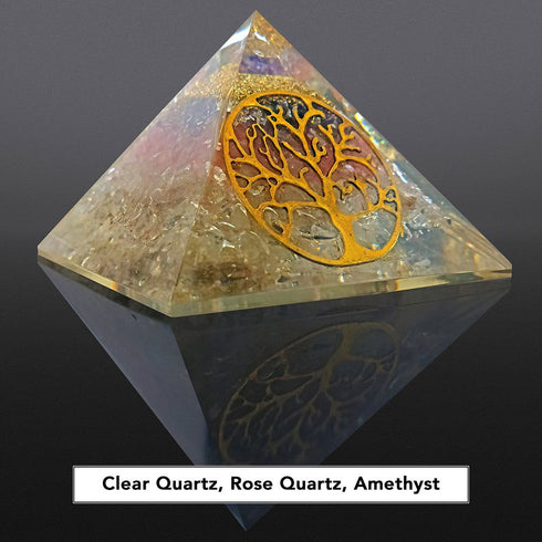 Energy Generator Orgonite Quartz Crystal orgone pyramid Stone - TradeNRG UK