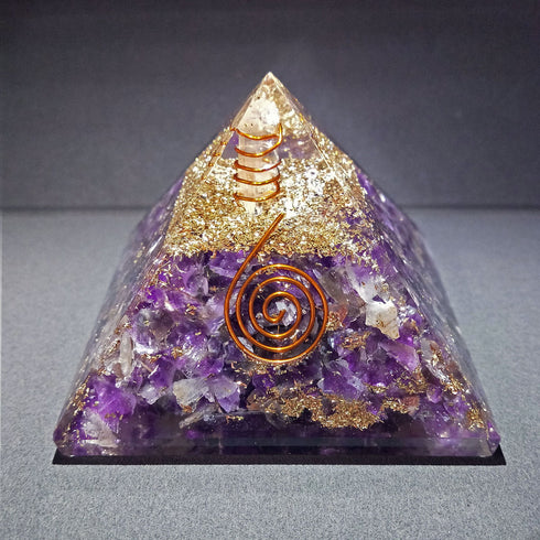 Energy Generator Orgonite Quartz Crystal orgone pyramid Stone - TradeNRG UK