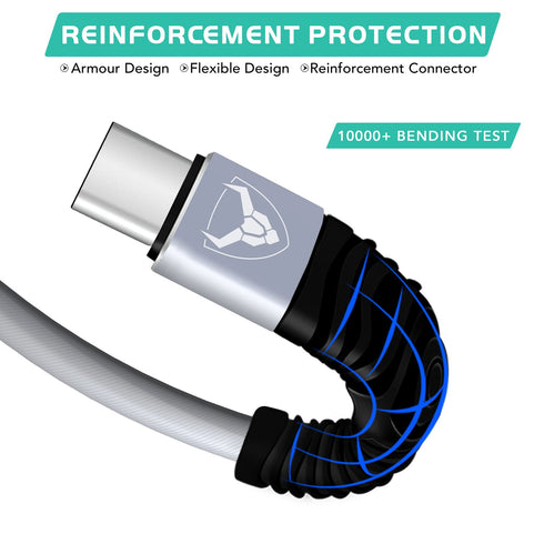 Fast Nylon Braided USB TYPE C Cable For USB C Type Devices - TradeNRG UK