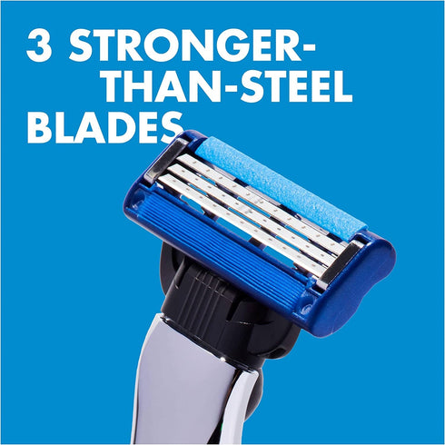 Gillette Mach3 Turbo 3D Razor + Mach3 Turbo 3 Blades Refills - TradeNRG UK