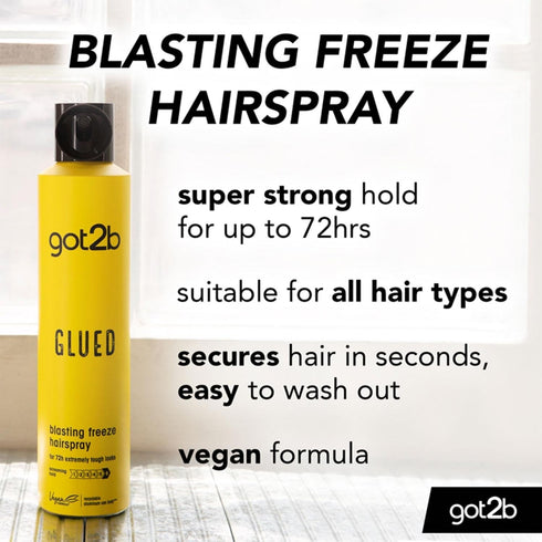 Got2b Glued Hairspray 300 Ml Strong Hold For Up To 72 Hours - TradeNRG UK