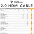 HDMI Cable Long - 3m - 4K Support - Gold Plated - Upto 18Gbps Transfer Speed - TradeNRG UK