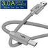 Heavy Duty Braided Micro USB Charger Charging Lead Data Sync Phone Cable 10CM 1M 2M 3M - TradeNRG UK