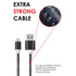 Heavy Duty Braided USB-Type C 3.1 Data Sync & charge Cable - 1M Black - TradeNRG UK