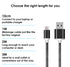 Heavy Duty Braided USB Type C 3.0 Data Sync Charger Charging Cable - TradeNRG UK