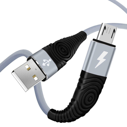 Heavy Duty Micro USB Charging Cable Braided Fast Phone Charger Lead - TradeNRG UK