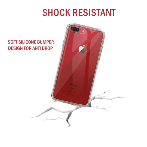 Iphone 8 Plus Gel Case soft Back Cover - Transparent - TradeNRG UK