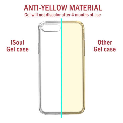 Iphone 8 Plus Gel Case soft Back Cover - Transparent - TradeNRG UK