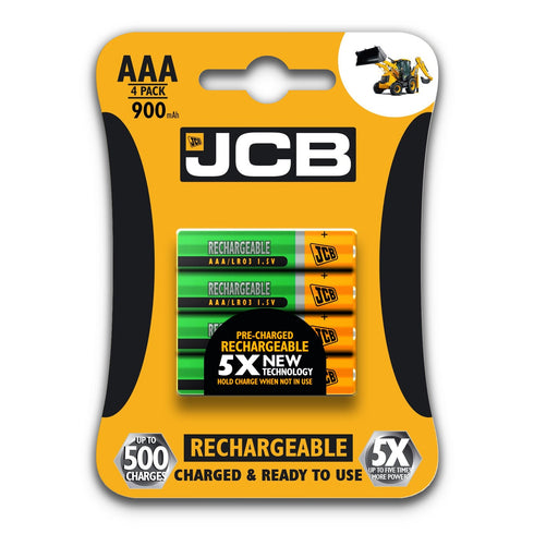 JCB Battery NiMH Pre Charged AA AAA 900mAh 1200mAh 2400mAh - TradeNRG UK