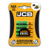 JCB Battery NiMH Pre Charged AA AAA 900mAh 1200mAh 2400mAh - TradeNRG UK