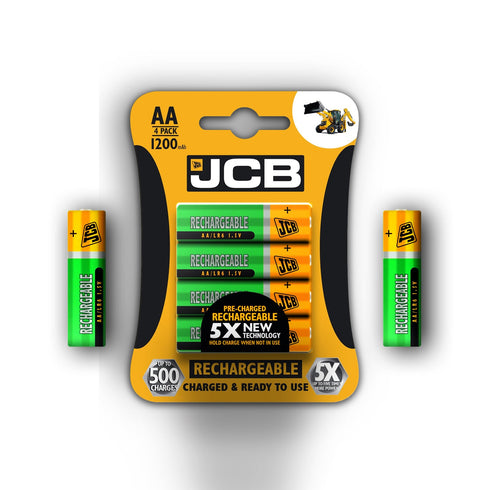 JCB Battery NiMH Pre Charged AA AAA 900mAh 1200mAh 2400mAh - TradeNRG UK