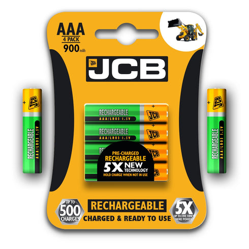JCB Battery NiMH Pre Charged AA AAA 900mAh 1200mAh 2400mAh - TradeNRG UK