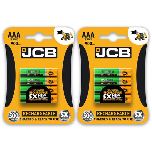 JCB Battery NiMH Pre Charged AA AAA 900mAh 1200mAh 2400mAh - TradeNRG UK