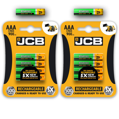 JCB Battery NiMH Pre Charged AA AAA 900mAh 1200mAh 2400mAh - TradeNRG UK