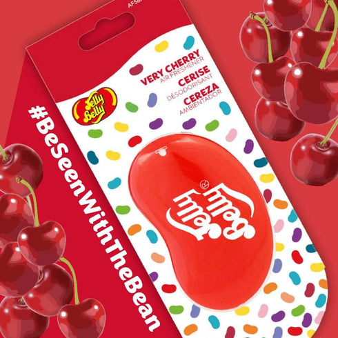 Jelly Belly Very Cherry 2D Bean-Shaped Hanging Air Freshener