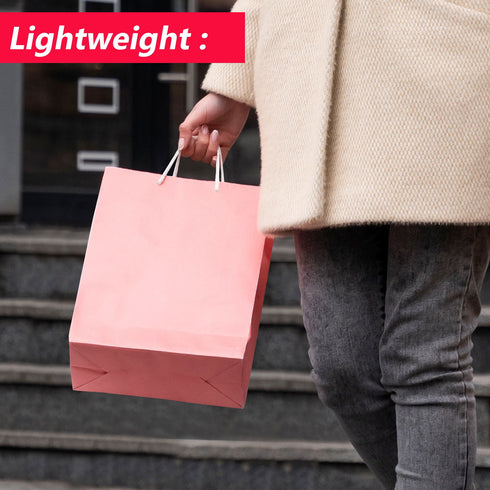 Kraft Paper Bags with Twisted Handle Colored Party Gift Bags Paper Carrier for Birthday 18x22x8cm - TradeNRG UK