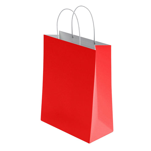 Kraft Paper Bags with Twisted Handle Colored Party Gift Bags Paper Carrier for Birthday 18x22x8cm - TradeNRG UK