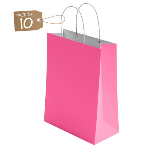 Kraft Paper Bags with Twisted Handle Colored Party Gift Bags Paper Carrier for Birthday 18x22x8cm - TradeNRG UK