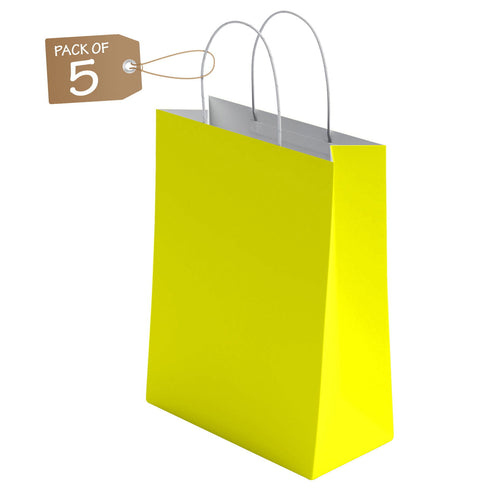 Kraft Paper Bags with Twisted Handle Colored Party Gift Bags Paper Carrier for Birthday 18x22x8cm - TradeNRG UK