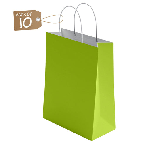 Kraft Paper Bags with Twisted Handle Colored Party Gift Bags Paper Carrier for Birthday 18x22x8cm - TradeNRG UK