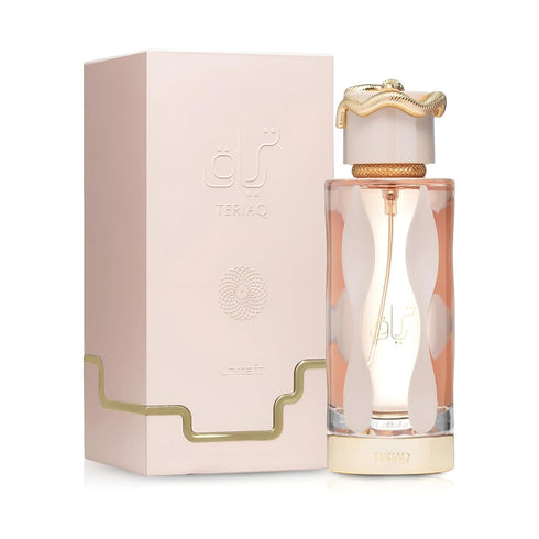 Lattafa Teriaq Eau De Parfum Spray 100ml (3.4 Ounce) - Unisex Fragrance with Caramel, Bitter Almond, Vanilla Notes - TradeNRG UK