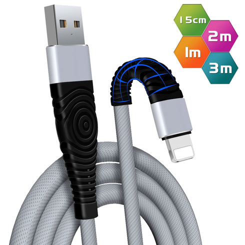 Long USB Lead Sync Data Lightning Cable Charger For iPhone & iPad - TradeNRG UK