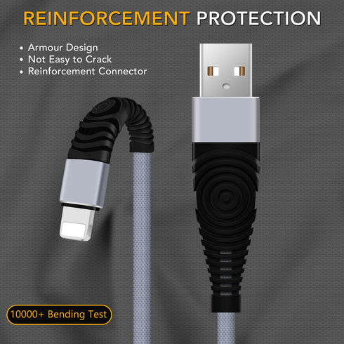 Long USB Lead Sync Data Lightning Cable Charger For iPhone & iPad - TradeNRG UK