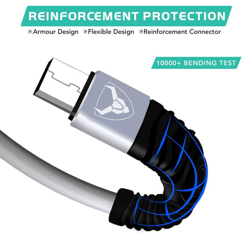 Micro USB Data Sync Charger Cable Lead For Smartphones 15CM 1M 2M Long - TradeNRG UK