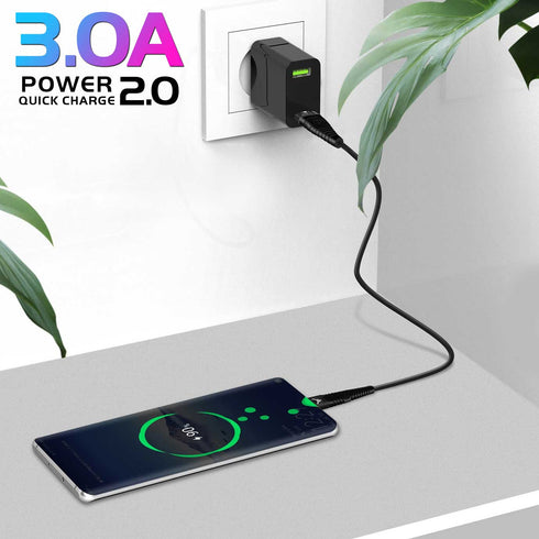 Micro USB Data Sync Charger Cable Lead For Smartphones 15CM 1M 2M Long - TradeNRG UK