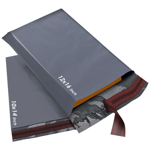 Mixed 50 Postage Bags Poly Mailing Bags Self Seal 2 Sizes 25 from Each 10X14 and 12x16 - TradeNRG UK