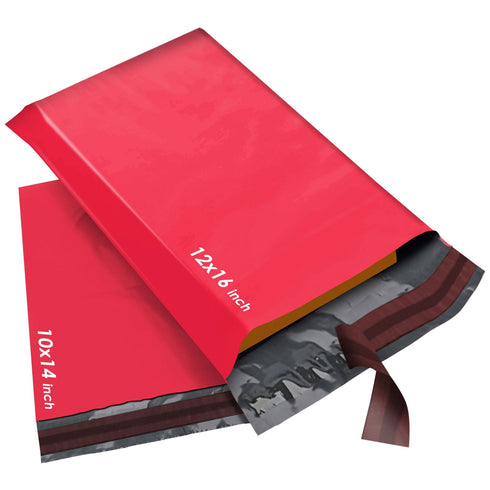 Mixed 50 Postage Bags Poly Mailing Bags Self Seal 2 Sizes 25 from Each 10X14 and 12x16 - TradeNRG UK