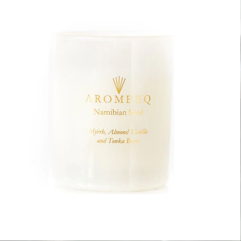 Namibian Seed Scented Candle - Myrrh, Almond Vanilla & Tonka Beans 180gm - TradeNRG UK