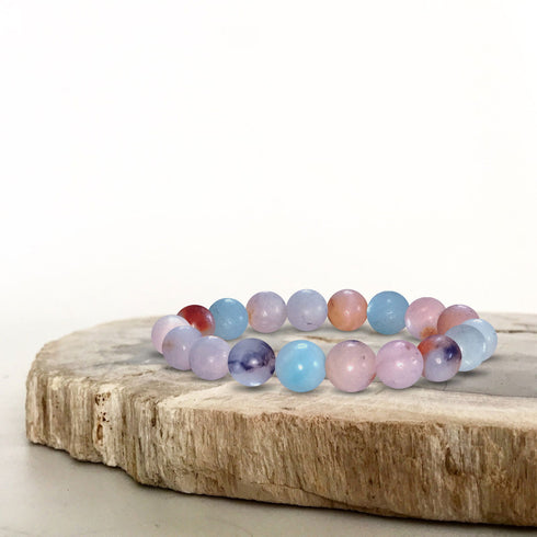 New Beads Bracelet 7 Natural Stone Lava Bracelet Diffuser Multi Color Gemstone - TradeNRG UK