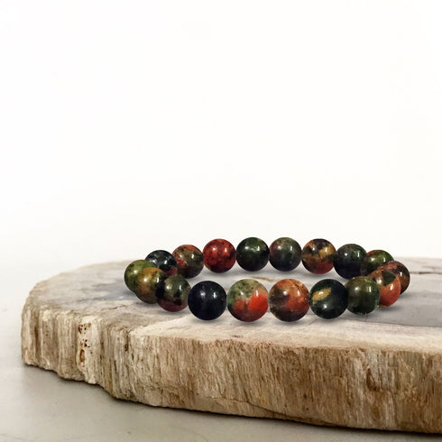 New Beads Bracelet 7 Natural Stone Lava Bracelet Diffuser Multi Color Gemstone - TradeNRG UK