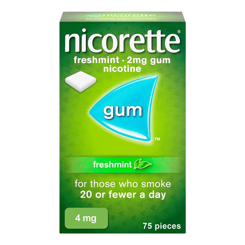 Nicorette Chewing Gum Original, Fruitfusion, IcyWhite 2mg-4mg - TradeNRG UK