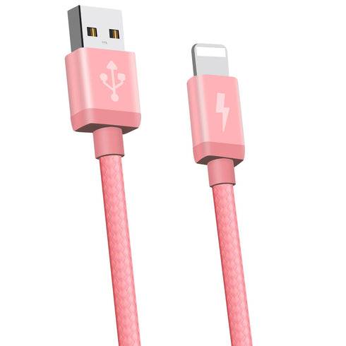 Nylon Braided USB Quick Data Sync & Charge Lightning Cable For iPhone - TradeNRG UK