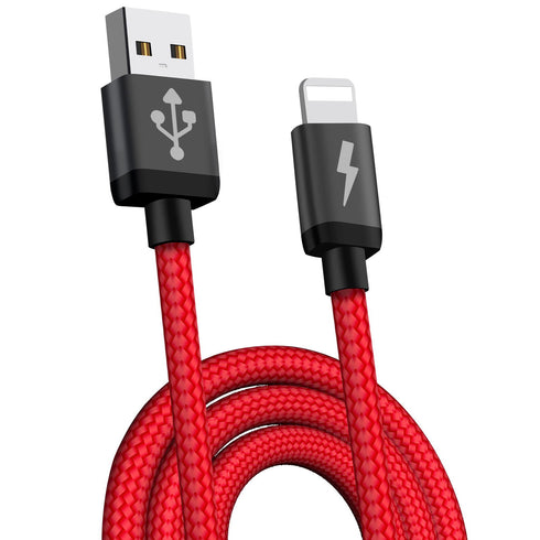 Nylon Braided USB Quick Data Sync & Charge Lightning Cable For iPhone - TradeNRG UK