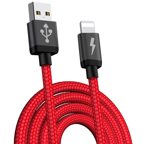 Nylon Braided USB Quick Data Sync & Charge Lightning Cable For iPhone - TradeNRG UK