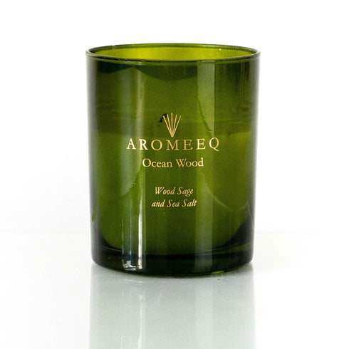 Ocean Wood Scented Candle - Wood Sage & Sea Salt 180gm - TradeNRG UK