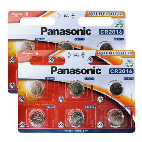 Panasonic CR2016 3V Battery Lithium Cell Coin Batteries - TradeNRG UK