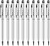 ISOUL Stylus Pen, Pack of 10, for Touch Screens, Compatible with Apple iPad, iPhone, Samsung Galaxy, Oneplus, Pixel, Mobile Phones & Tablets - Silver