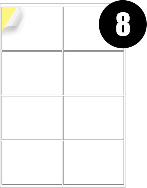 iSOUL A4 Sticker Paper - 160 Self Adhesive Printable Address Labels, Laser & Inkjet Compatible, Quick Dry