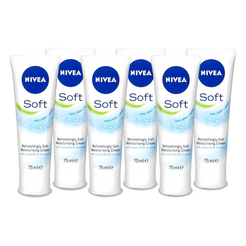 Nivea Soft 75ml Tube – Moisturizer for Hydration and Daily Skincare